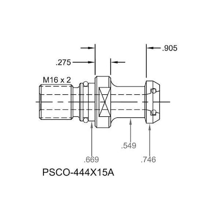 Tj Davies Co Coolant Through Retention Knob PSCO-444X15A